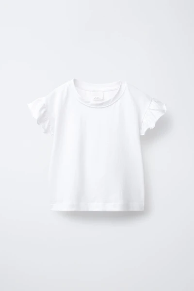 PLAIN RUFFLE T-SHIRT