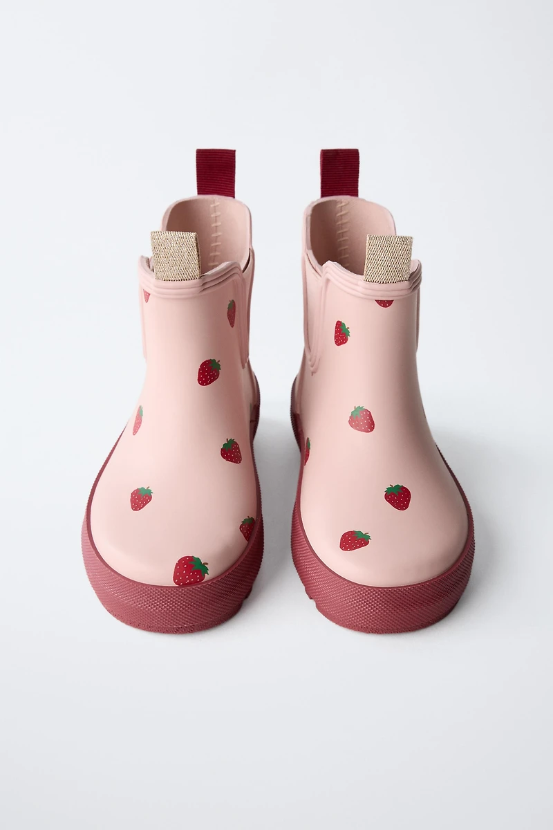 BOTTES DE PLUIE FRAISES