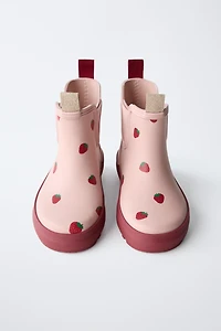 BOTTES DE PLUIE FRAISES