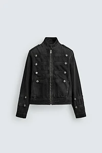 DENIM JACKET WITH FIREMAN CLASPS