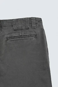 WASHED RELAXED FIT CHINO PANTS