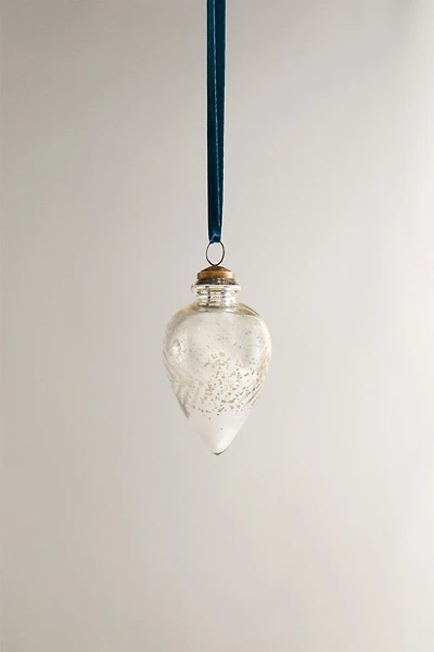 FLORAL DROP CHRISTMAS TREE ORNAMENT