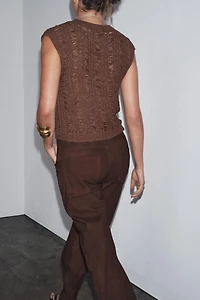 RIBBON KNIT TOP