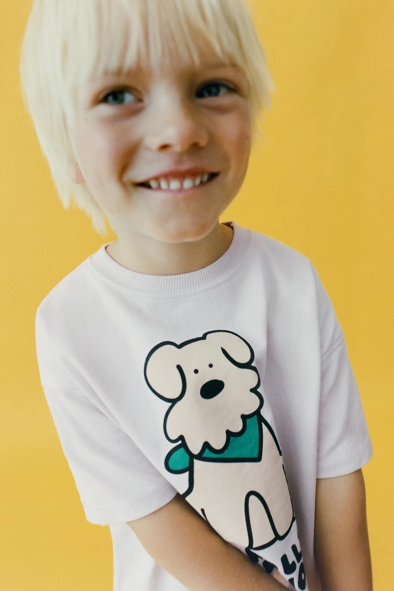 T-SHIRT IMPRIMÉ CHIEN