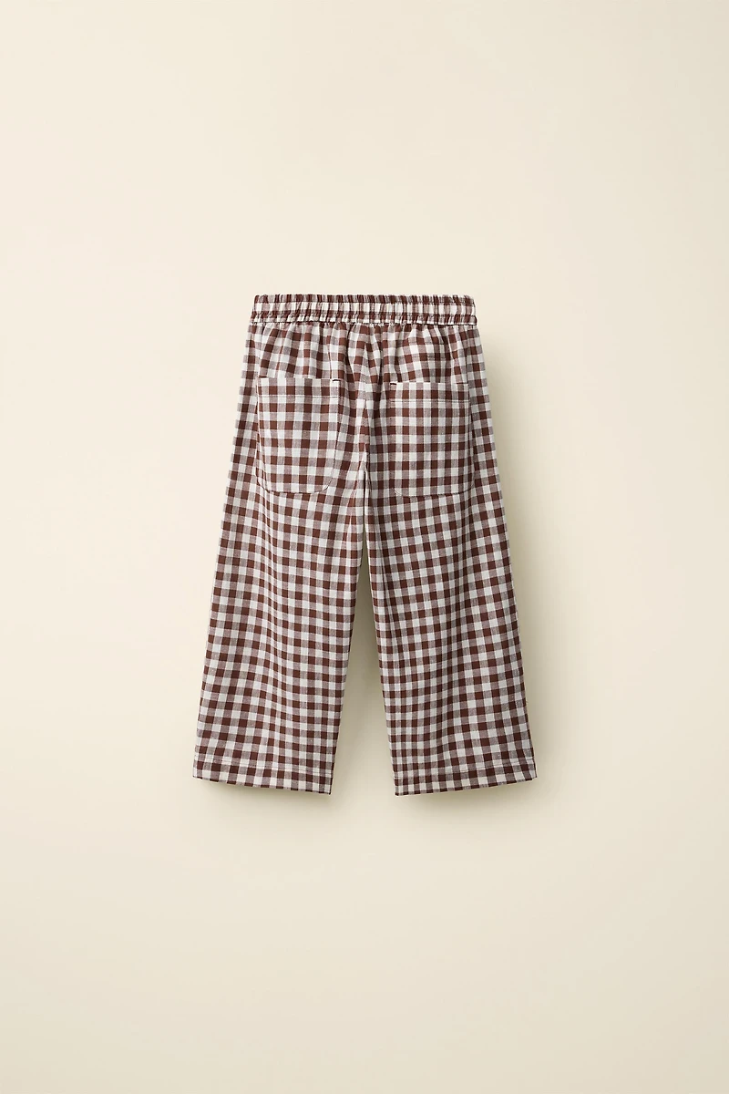 GINGHAM PLAID PANTS CREATED BY CARAMEL LONDON X ZARA
