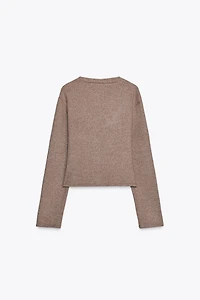 SOFT BUTTON CARDIGAN