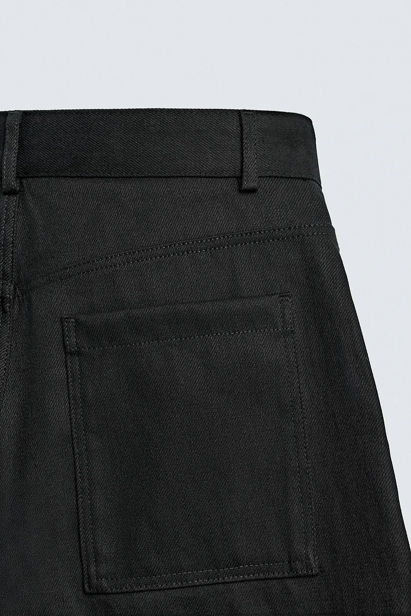 BARREL FIT LYOCELL - COTTON PANTS