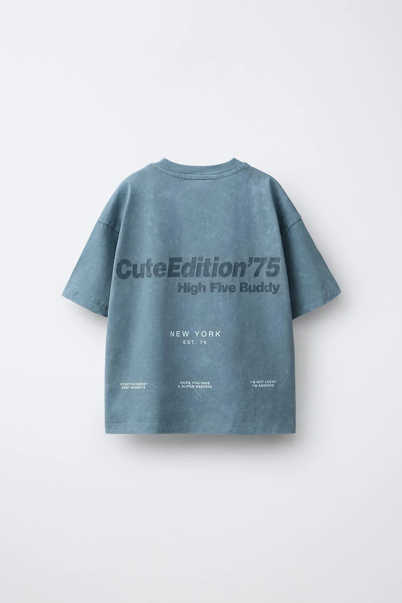T-SHIRT IMPRIMÉ EN RELIEF