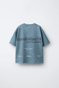 T-SHIRT IMPRIMÉ EN RELIEF