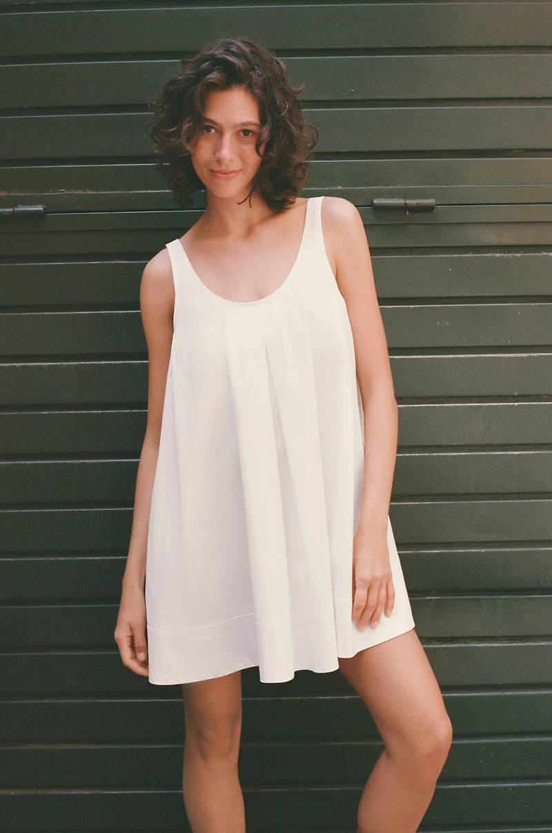 MINI POPLIN DRESS