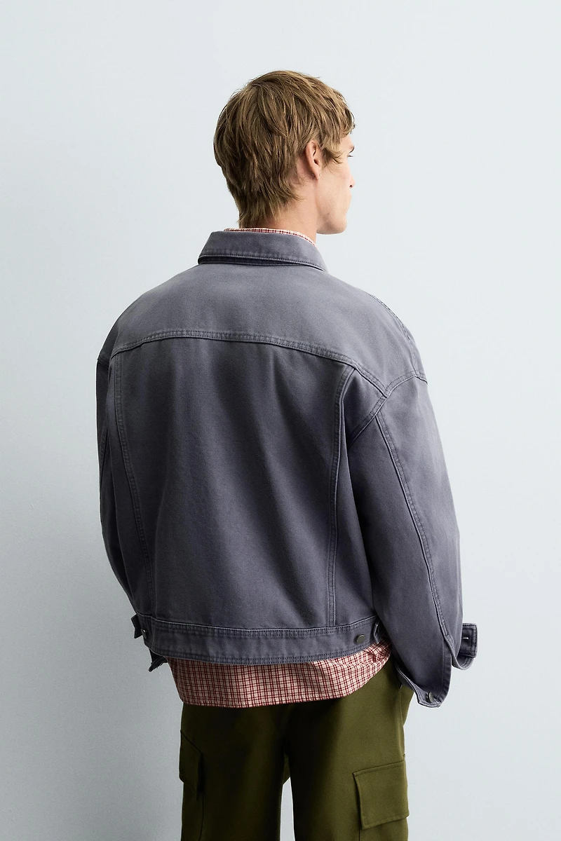 WASHED BOXY FIT JACKET