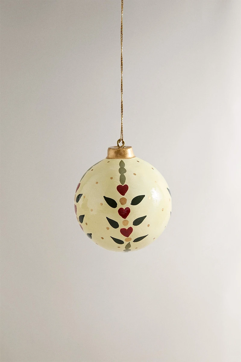 DÉCORATION ARBRE BOULE PAPIER MÂCHÉ NOËL