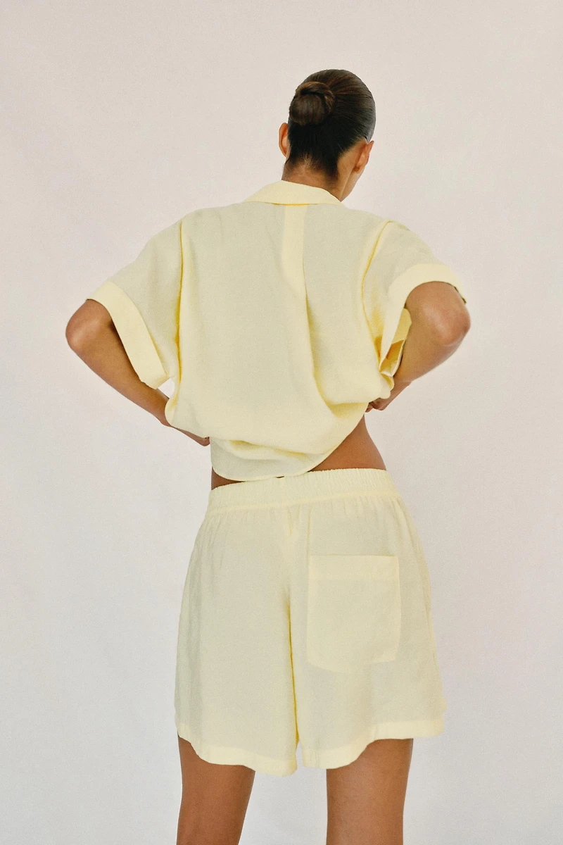 CHEMISE FLUIDE À MANCHES COURTES