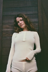 COTTON BUTTON T-SHIRT
