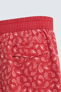 LONG PAISLEY PRINT SWIMSUIT