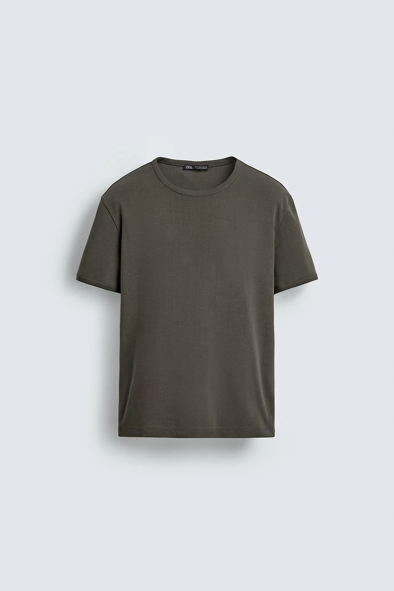 T-SHIRT CÔTELÉ BASIQUE
