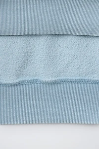 WASHED EFFECT TEXT HOODIE