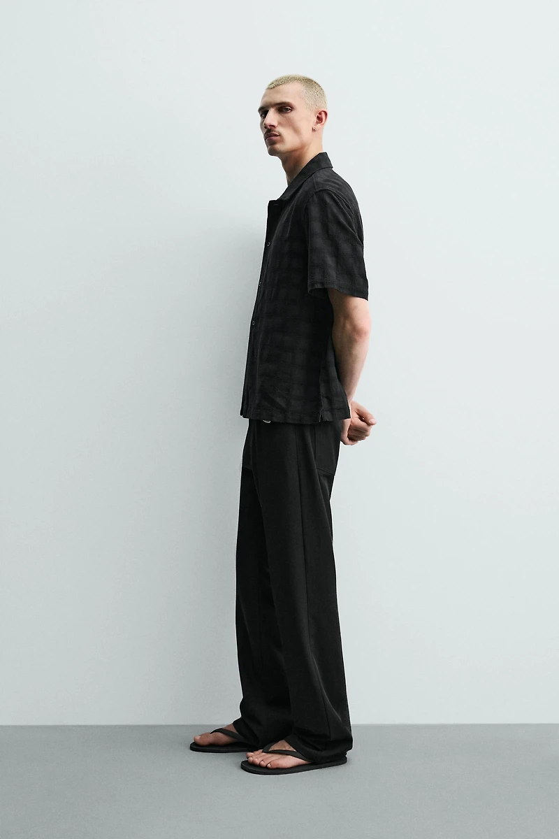 WASHED TEXTURED SHIRT
