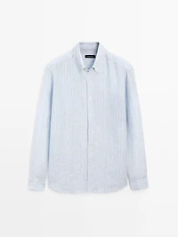 Regular fit striped shirt