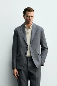 100% LINEN SUIT JACKET