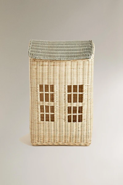 CORBEILLE ENFANT MAISON ROTIN