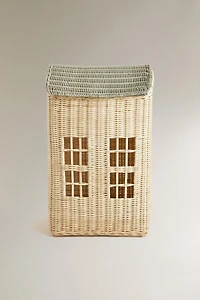 CORBEILLE ENFANT MAISON ROTIN