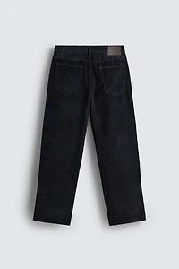 STRAIGHT FIT CORDUROY PANTS