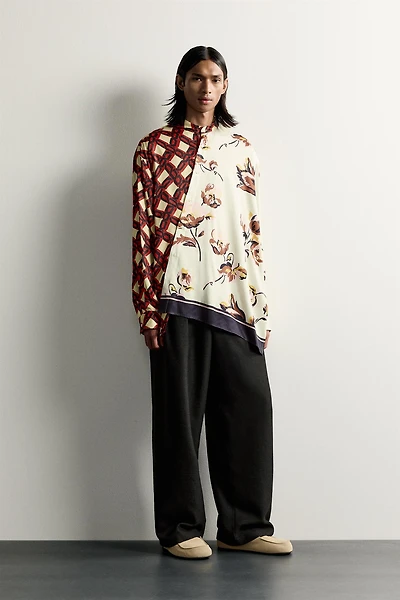 LIMITED EDITION MIXED PRINT OVERSIZED SHIRT