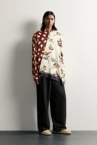 LIMITED EDITION MIXED PRINT OVERSIZED SHIRT