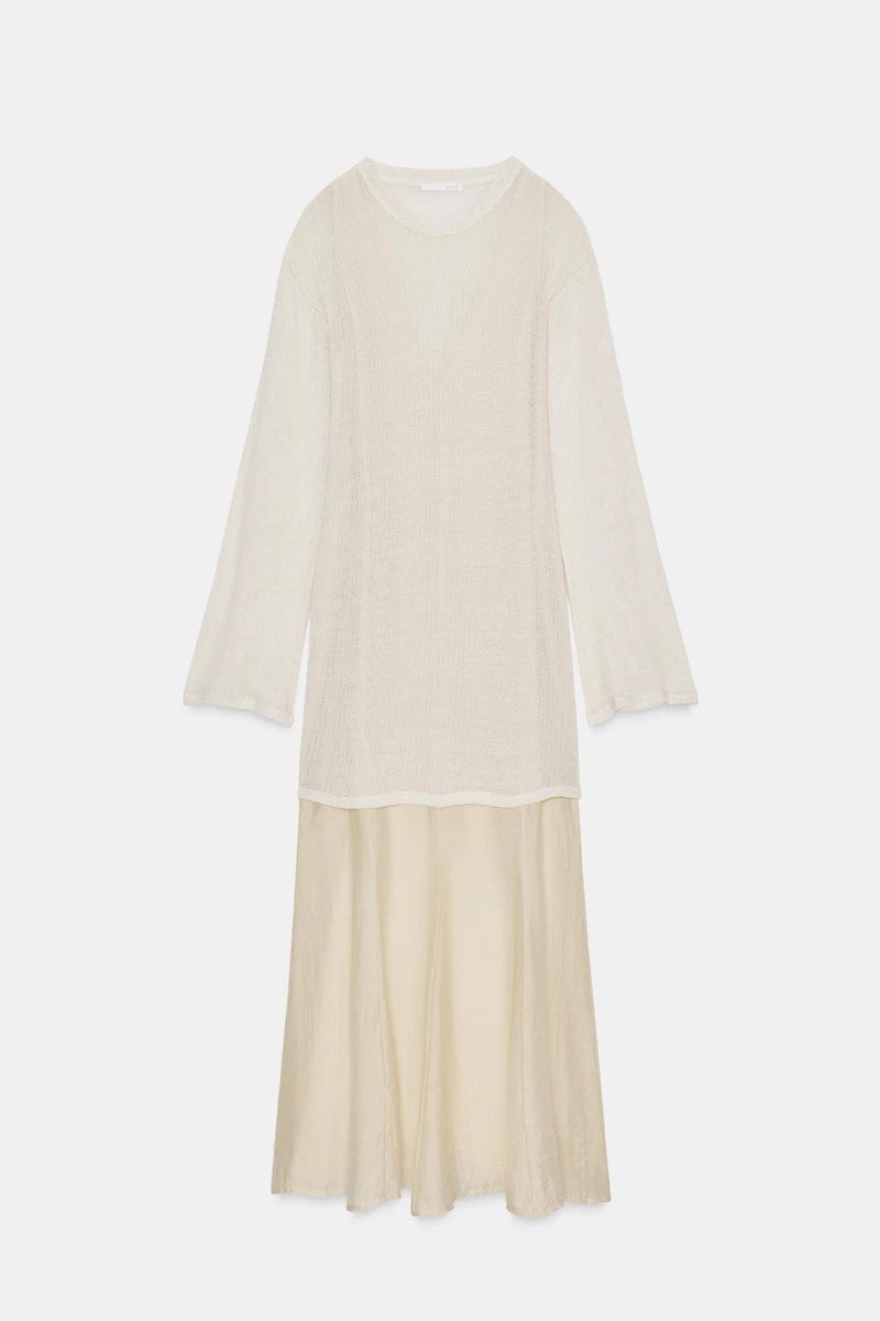 LONG COMBINATION DRESS