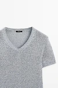 Short sleeve knit top