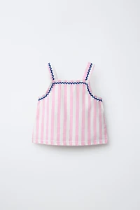 STRIPED SERGE TOP