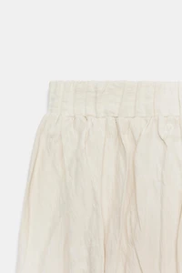 WRINKLED KNIT MIDI SKIRT