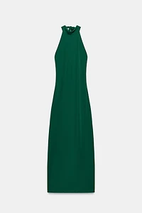ROBE MI-LONGUE À ENCOLURE AMÉRICAINE