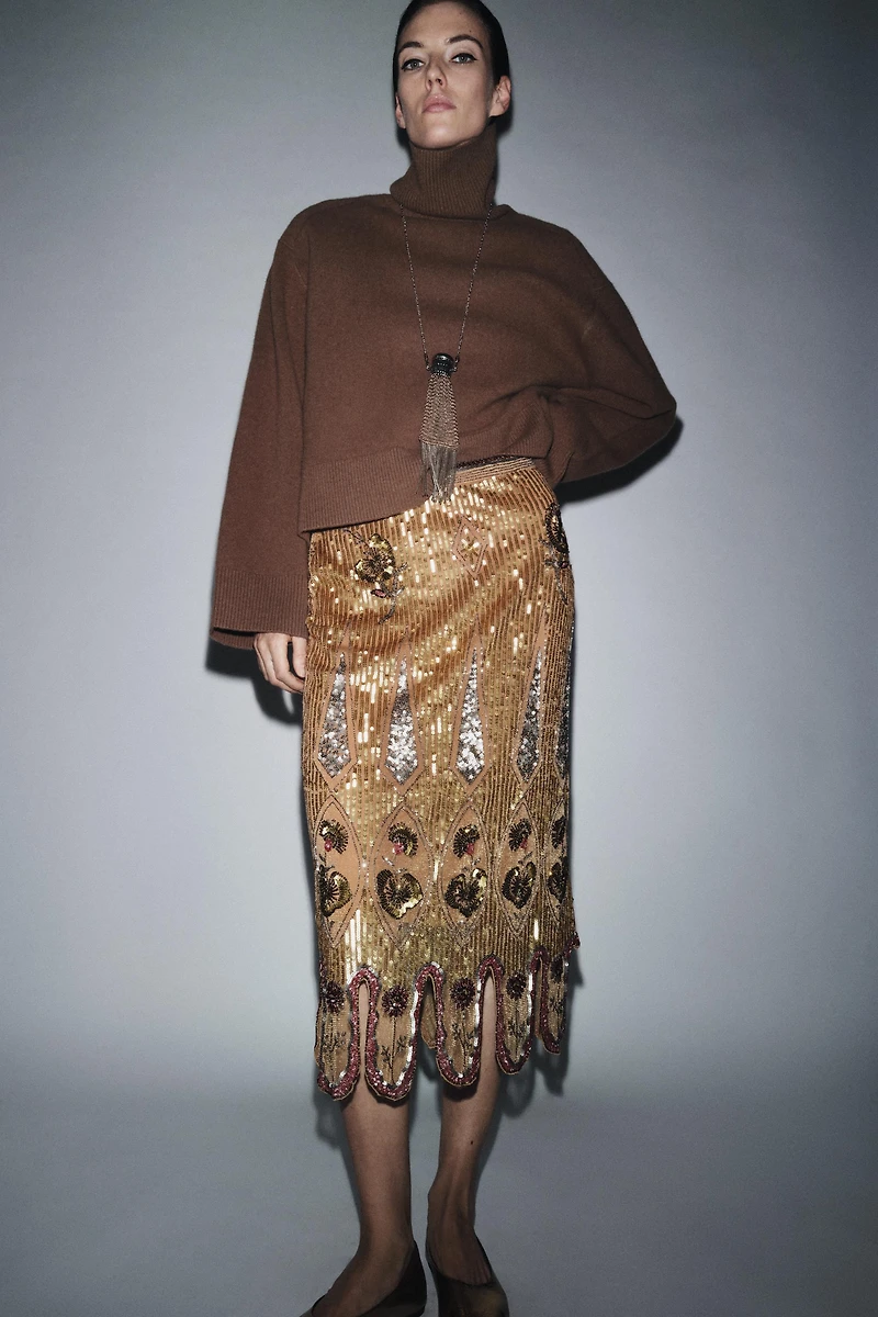 ZW COLLECTION LIMITED EDITION EMBROIDERED SKIRT