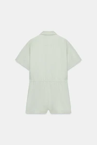 ZW COLLECTION BELTED SHIRT JUMPSUIT