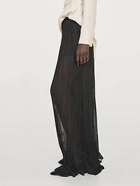 Pantalon large plissé