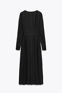 ZW COLLECTION PLEATED MIDI DRESS