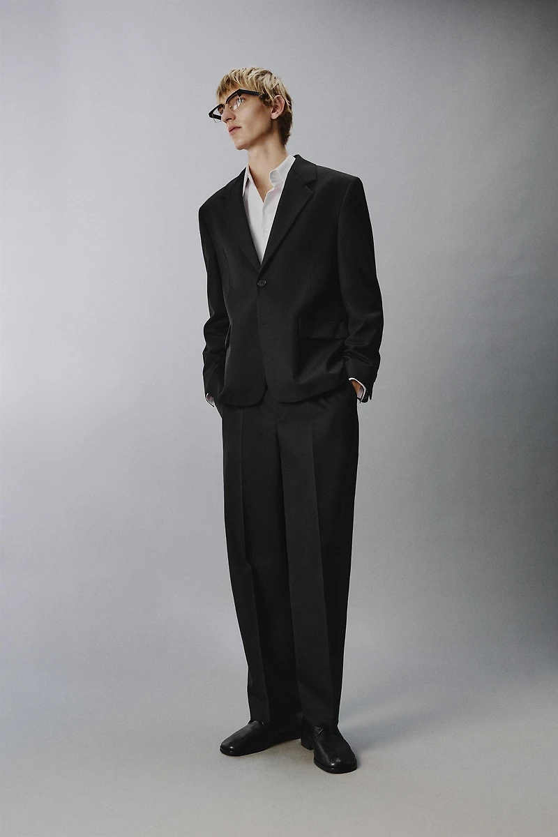 100% WOOL SUIT BLAZER