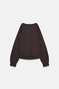 CUT-OUT KNIT JUMPER