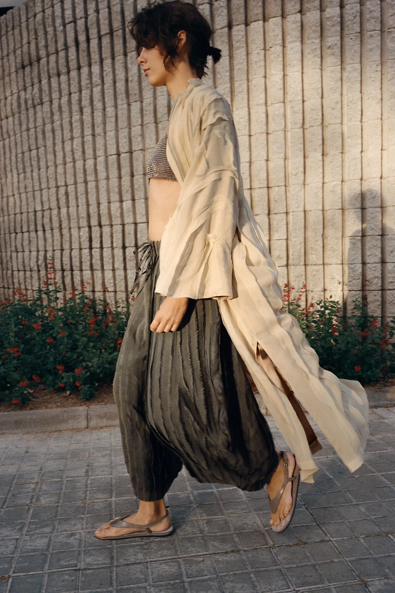 COMBINATION WIDE-LEG PANTS