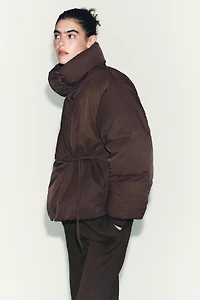 SHORT WATER AND WIND PROTECTION PUFFER ANORAK