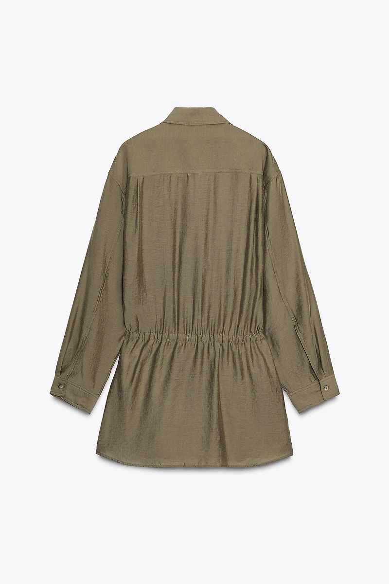 FLUID SHORT SHIRT DRESS