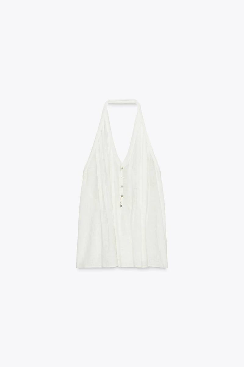 OPEN-BACK HALTER TOP