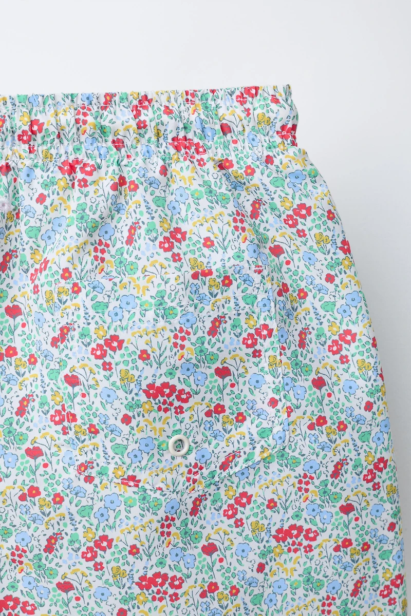 SHORT DE BAIN À FLEURS (1-6 ANS)