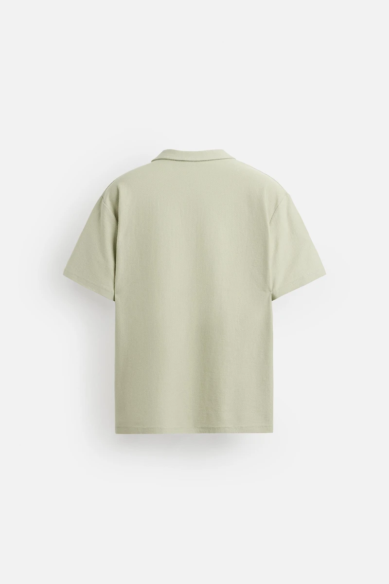 TEXTURED POLO SHIRT