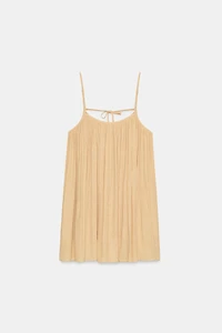 MINI TEXTURED VOLUMINOUS DRESS