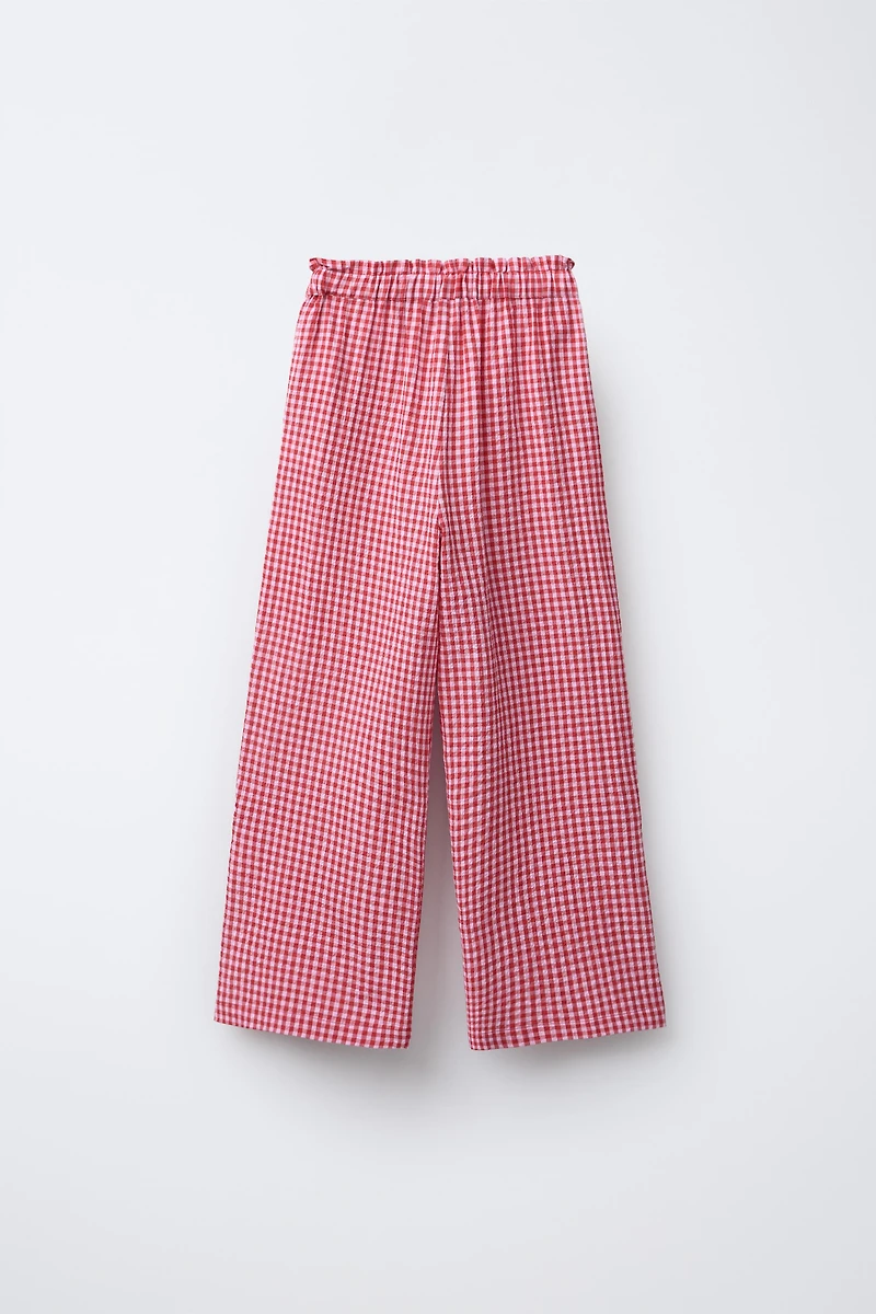 GINGHAM CHECK PANTS
