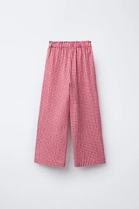 GINGHAM CHECK PANTS