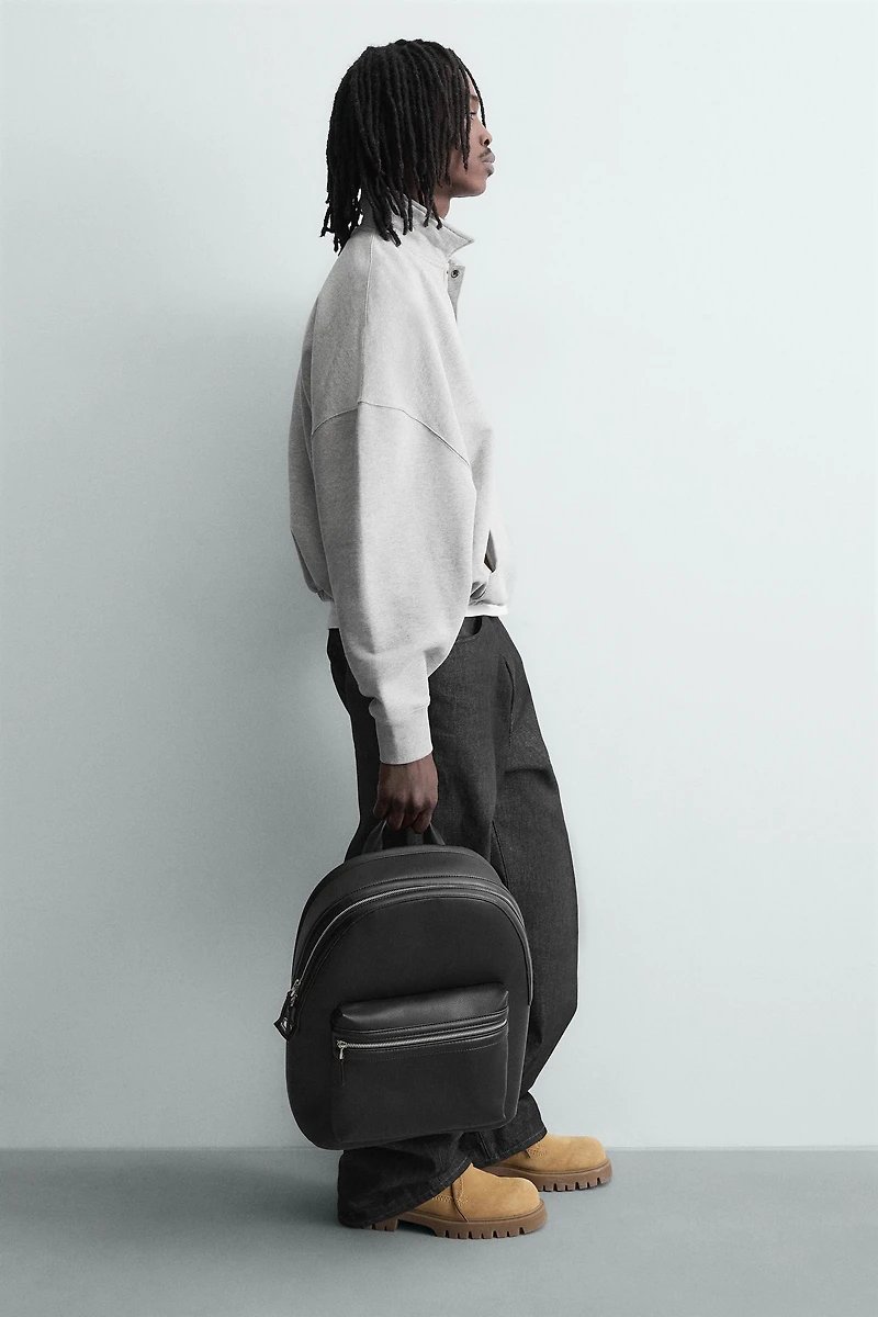 SAC À DOS TEXTURÉ
